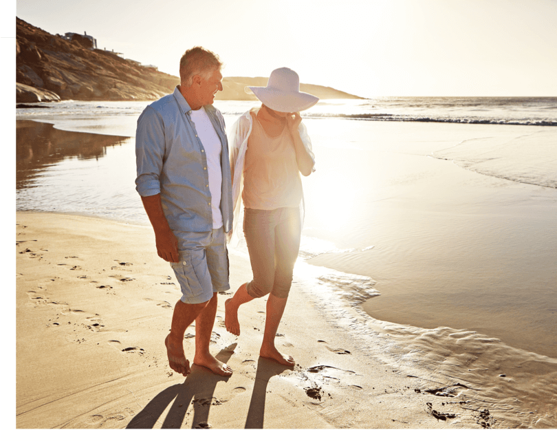 Couple walking after arterial revascularization in Los Angeles